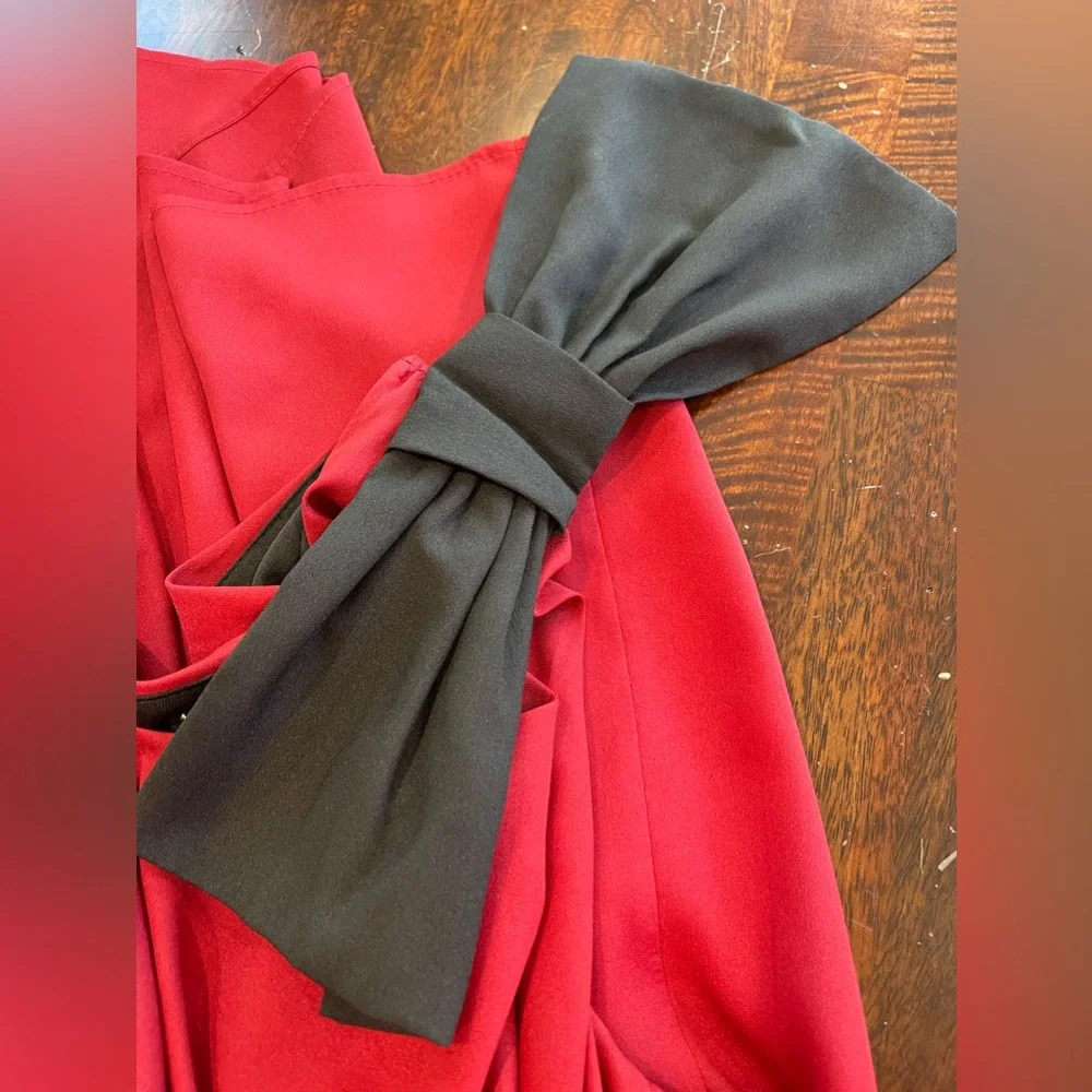 Dixi +‎ Ivy ladies size medium one shoulder NWOT dress-bow accent-party gorgeous